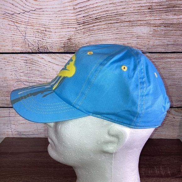 NWT Nike  Adjstable Hat Paint Drip Yellow & Blue Childs - Picture 4 of 11